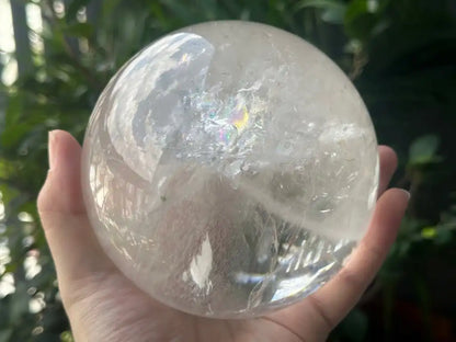 Brazil Clear Quartz Sphere Ball 100% Natural Crystal Gemstone - JING WEN CRYSTAL