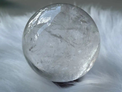 Brazil Clear Quartz Sphere Ball 100% Natural Crystal Gemstone - JING WEN CRYSTAL