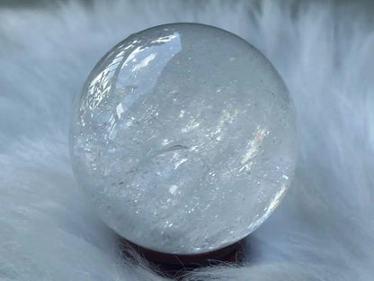 Brazil Clear Quartz Sphere Ball 100% Natural Crystal Gemstone - JING WEN CRYSTAL