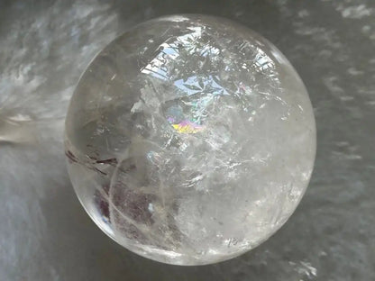 Brazil Clear Quartz Sphere Ball 100% Natural Crystal Gemstone - JING WEN CRYSTAL