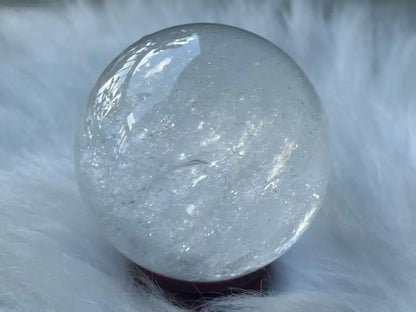 Brazil Clear Quartz Sphere Ball 100% Natural Crystal Gemstone - JING WEN CRYSTAL