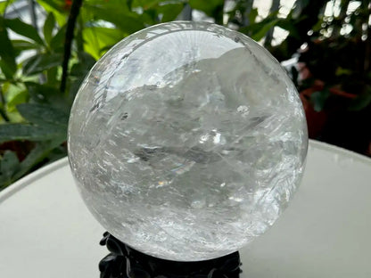 Brazil Clear Quartz Sphere Ball 100% Natural Crystal Gemstone - JING WEN CRYSTAL