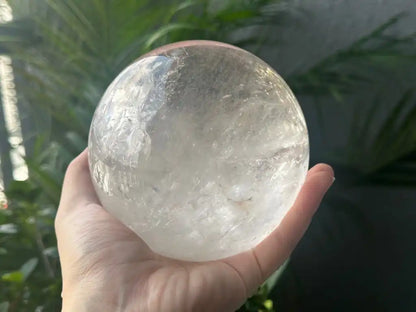 Brazil Clear Quartz Sphere Ball 100% Natural Crystal Gemstone - JING WEN CRYSTAL