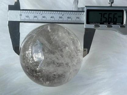 Brazil Clear Quartz Sphere Ball 100% Natural Crystal Gemstone - JING WEN CRYSTAL