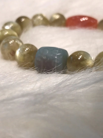 Brazil Golden Mica Bracelet 10-12mm A Grade 100% Natural Crystal Gemstone