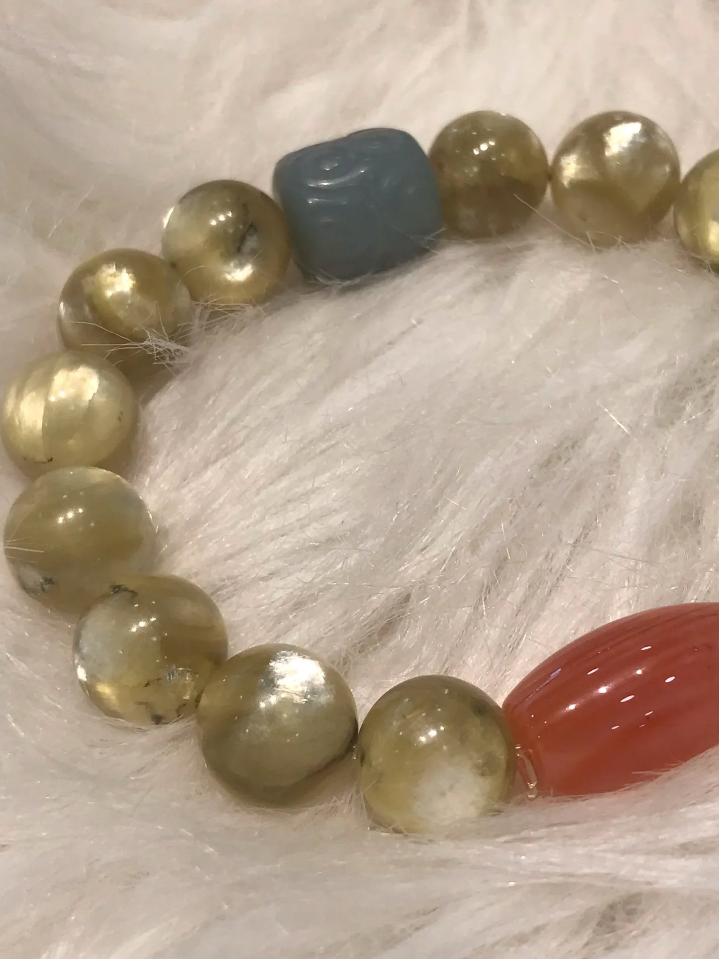 Brazil Golden Mica Bracelet 10-12mm A Grade 100% Natural Crystal Gemstone