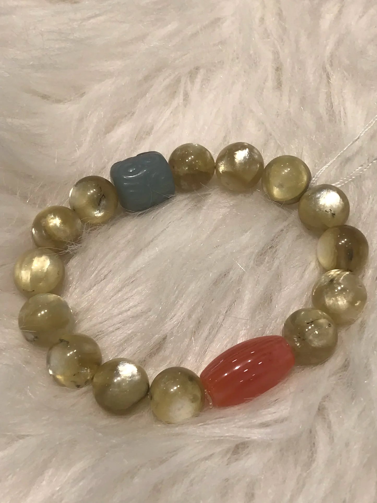 Brazil Golden Mica Bracelet 10-12mm A Grade 100% Natural Crystal Gemstone