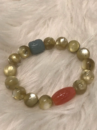 Brazil Golden Mica Bracelet 10-12mm A Grade 100% Natural Crystal Gemstone