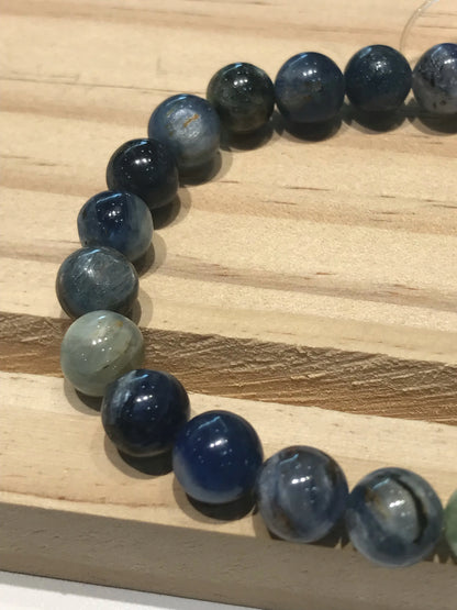 Brazil Multicolor Kyanite Bracelet 8-9mm A Grade 100% Natural Crystal Gemstone