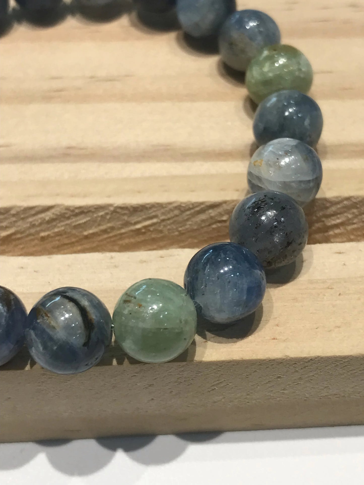 Brazil Multicolor Kyanite Bracelet 8-9mm A Grade 100% Natural Crystal Gemstone