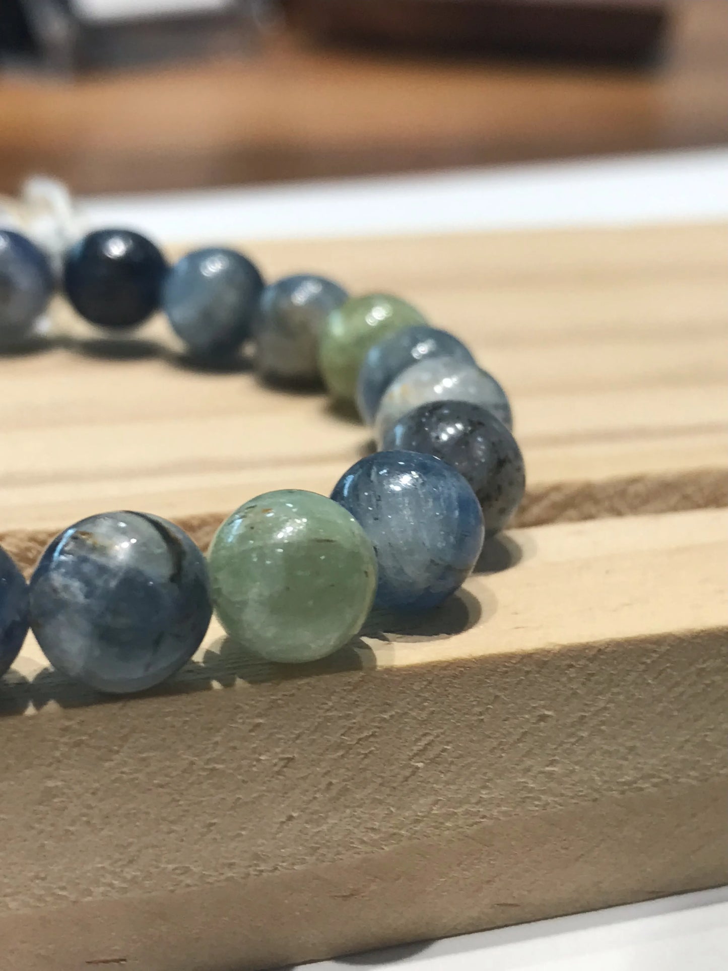 Brazil Multicolor Kyanite Bracelet 8-9mm A Grade 100% Natural Crystal Gemstone