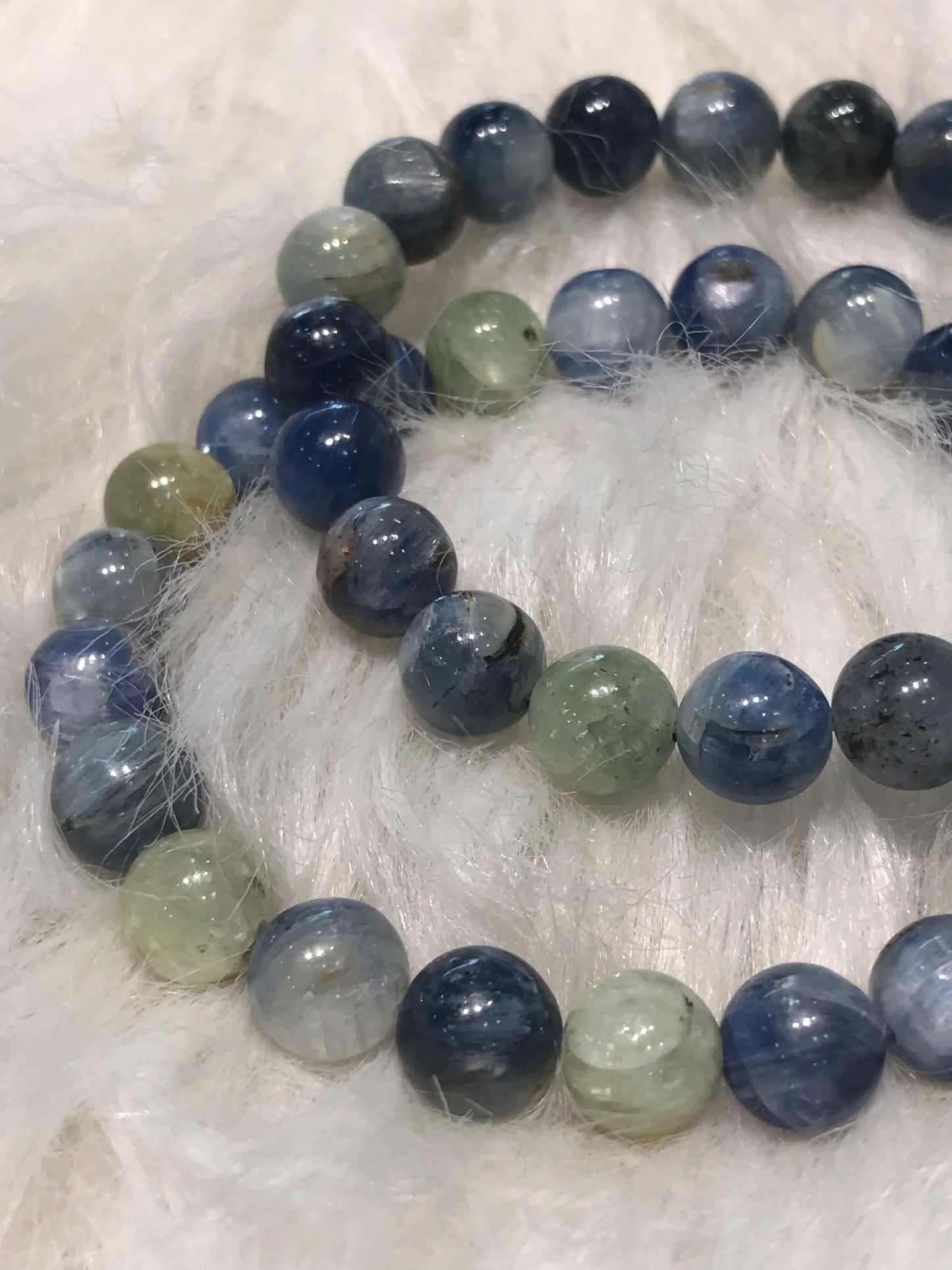 Brazil Multicolor Kyanite Bracelet 8-9mm A Grade 100% Natural Crystal Gemstone