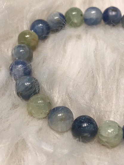 Brazil Multicolor Kyanite Bracelet 8-9mm A Grade 100% Natural Crystal Gemstone