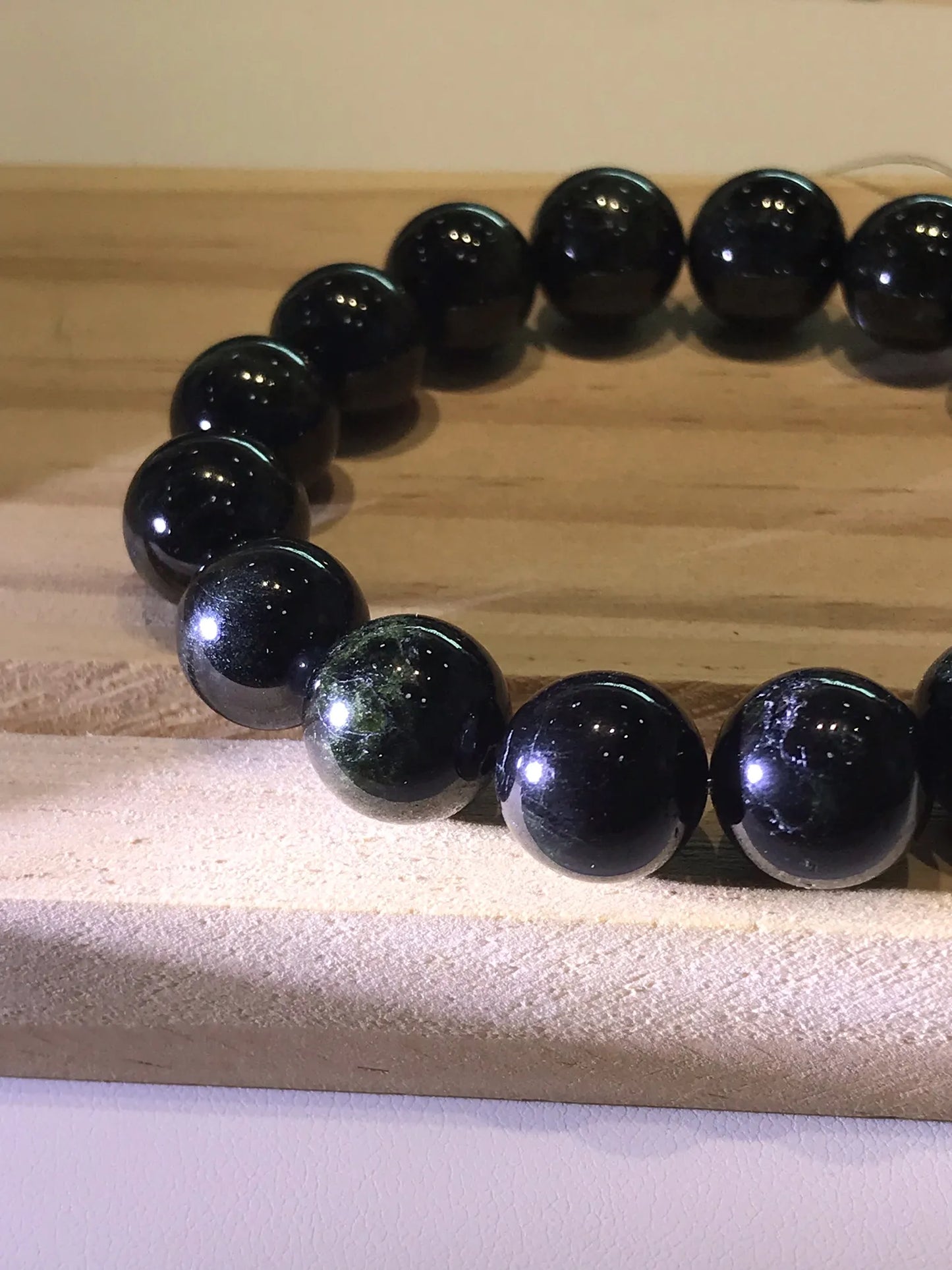 Canada Star Diopside 10-11mm Bracelet A Grade 100% Natural Crystal Gemstone