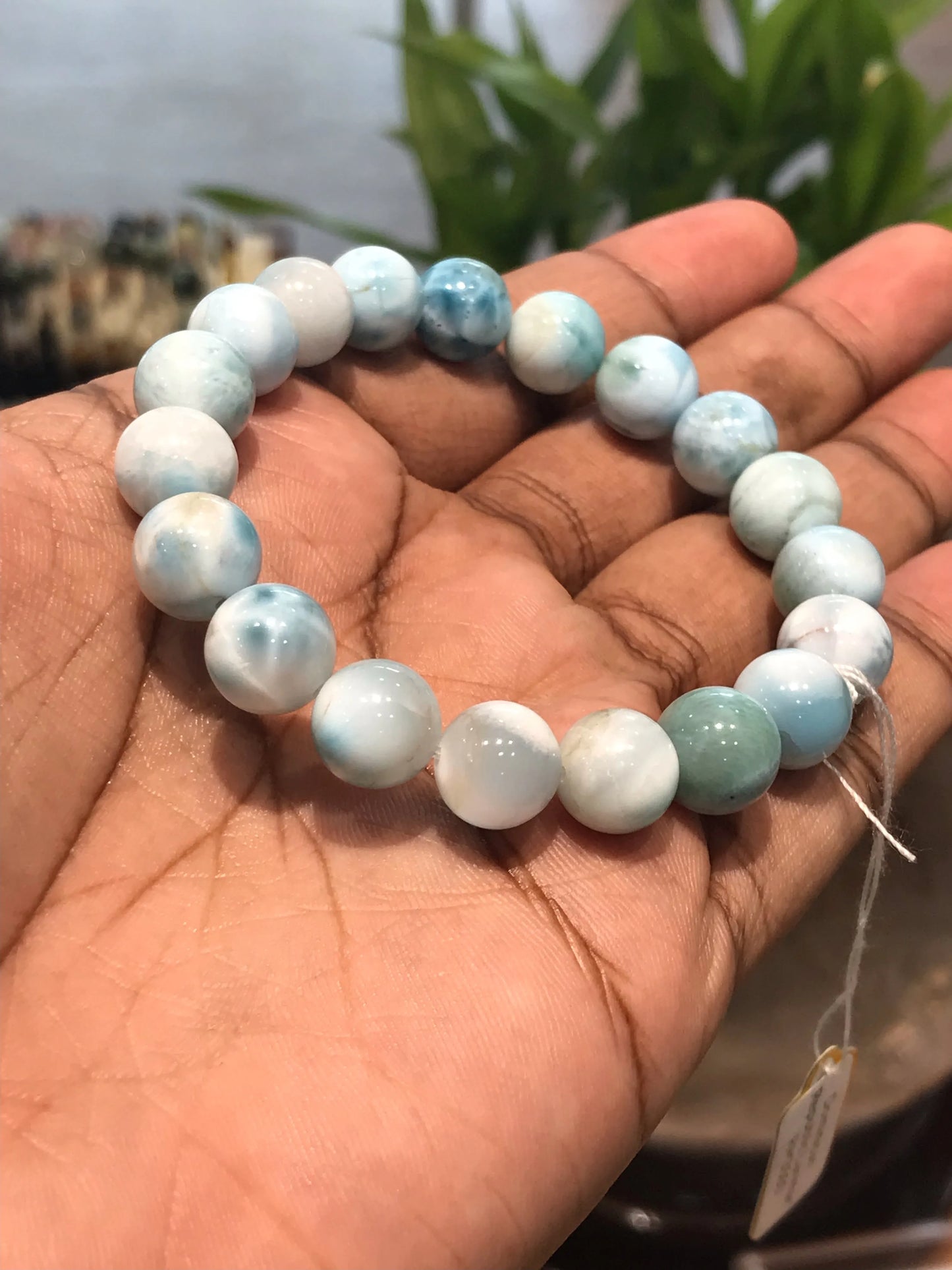 Dominican Republic Larimar Bracelet A Grade 100% Natural Crystal Gemstone