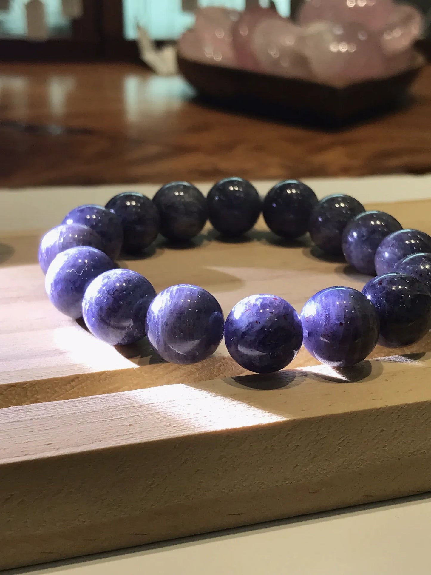 India (Dichroite) Bracelet 100% Natural Crystal Gemstone