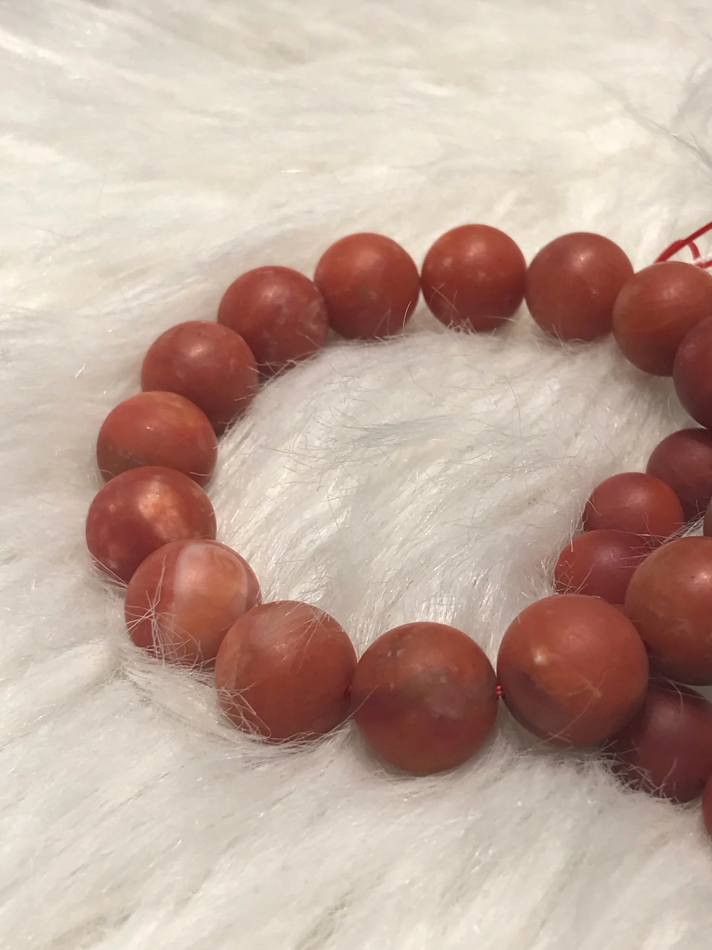India Rare Old Mine Natural Red Agate Bracelet A Grade 100% Natural Crystal Gemstone