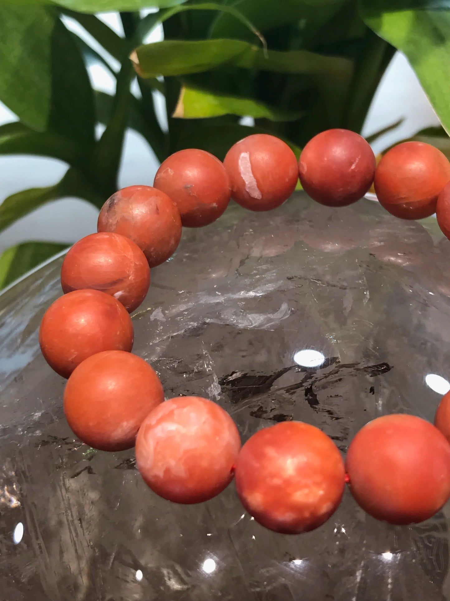 India Rare Old Mine Natural Red Agate Bracelet A Grade 100% Natural Crystal Gemstone