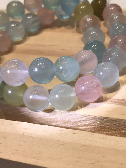 Madagascar Beryl Bracelet A Grade 100% Natural Crystal Gemstone