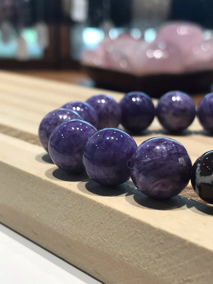 Russia Charoite Bracelet A Grade 100% Natural Crystal Gemstone