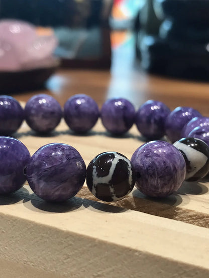 Russia Charoite Bracelet A Grade 100% Natural Crystal Gemstone
