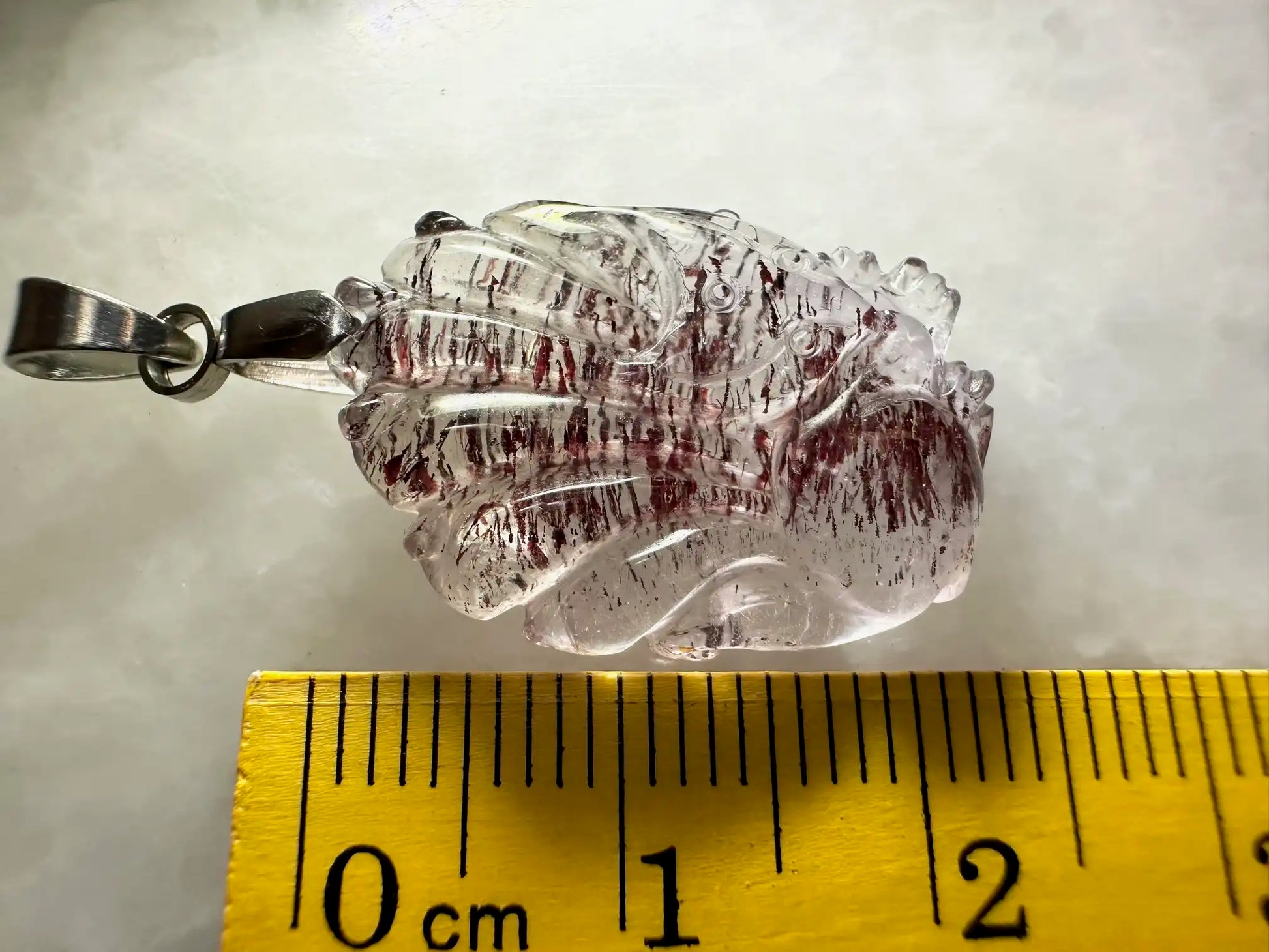 Brazil Super Seven Nine Tail Fox Pendant High A Grade 100% Natural Crystal Gemstone - JING WEN CRYSTAL