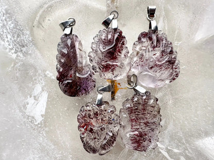 Brazil Super Seven Nine Tail Fox Pendant High A Grade 100% Natural Crystal Gemstone - JING WEN CRYSTAL