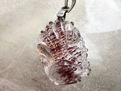 Brazil Super Seven Nine Tail Fox Pendant High A Grade 100% Natural Crystal Gemstone - JING WEN CRYSTAL