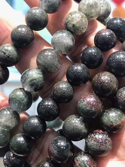 USA Green Phantom Quartz Bracelet A Grade 100% Natural Crystal Gemstone