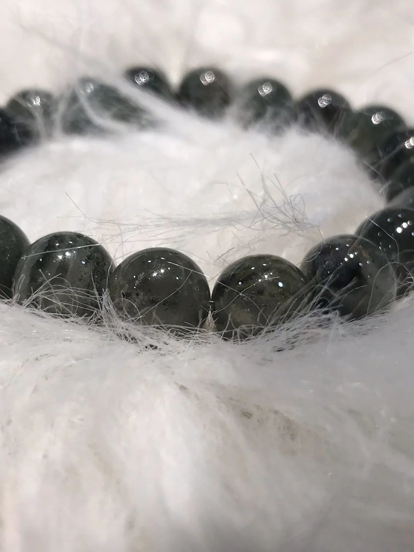 USA Green Phantom Quartz Bracelet A Grade 100% Natural Crystal Gemstone
