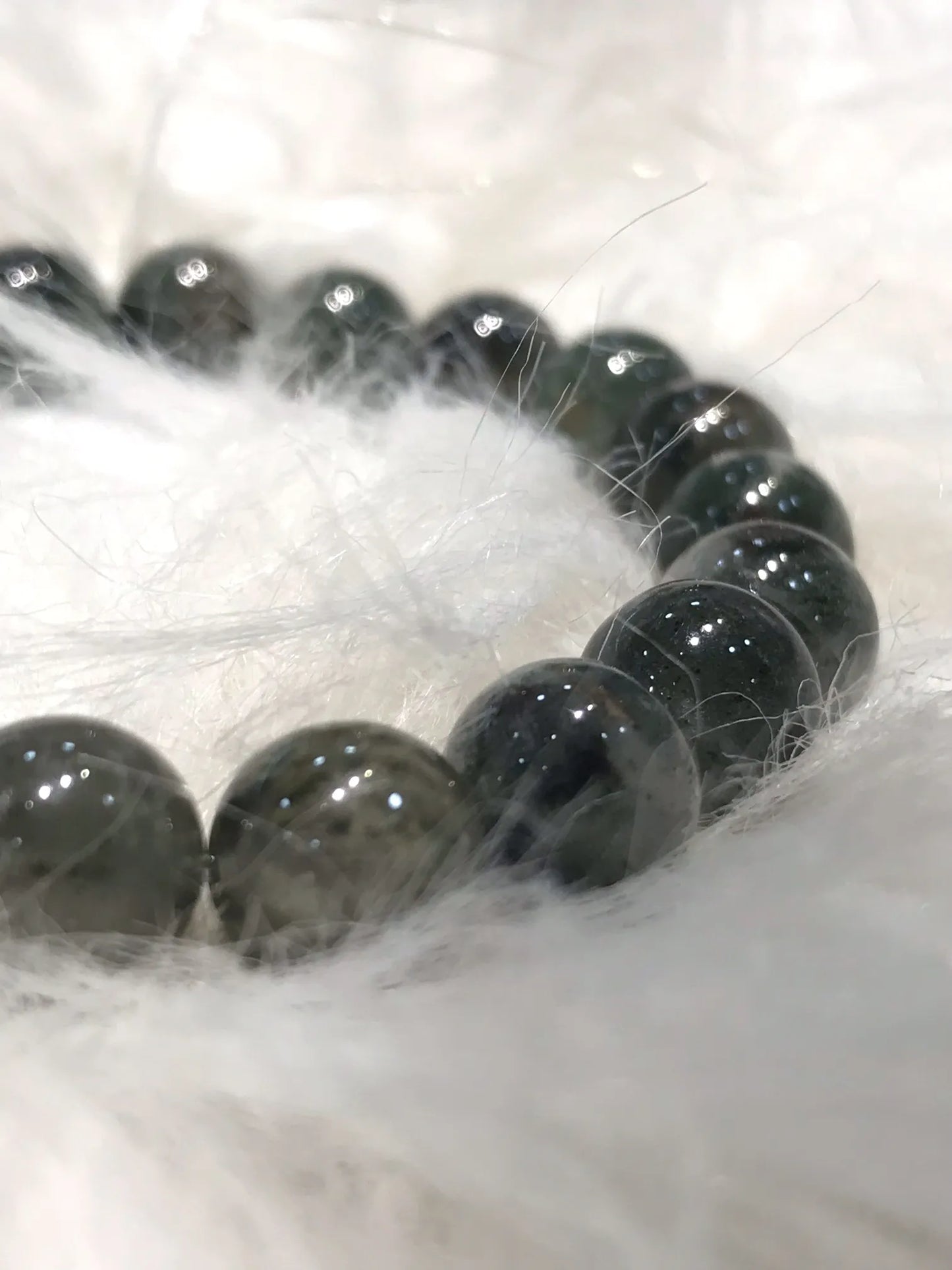 USA Green Phantom Quartz Bracelet A Grade 100% Natural Crystal Gemstone