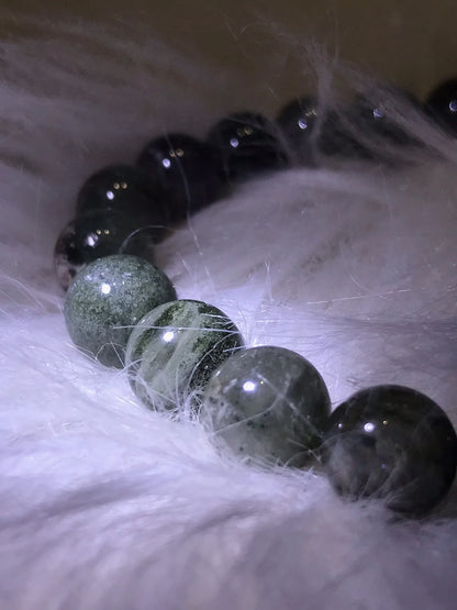 USA Green Phantom Quartz Bracelet A Grade 100% Natural Crystal Gemstone