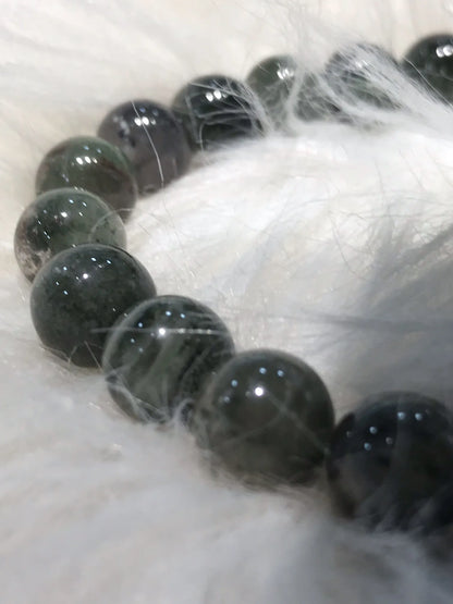 USA Green Phantom Quartz Bracelet A Grade 100% Natural Crystal Gemstone