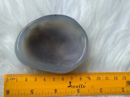 Brazil Agate Cleansing Bowl 7.5cm 100% Natural Crystal Gemstone - JING WEN CRYSTAL