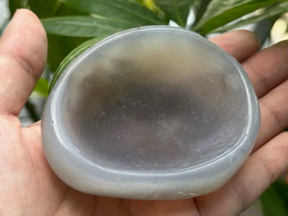 Brazil Agate Cleansing Bowl 7.5cm 100% Natural Crystal Gemstone - JING WEN CRYSTAL