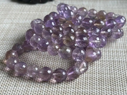 Bolivia Ametrine Faceted Bracelet A Grade 100% Natural Crystal Gemstone - JING WEN CRYSTAL