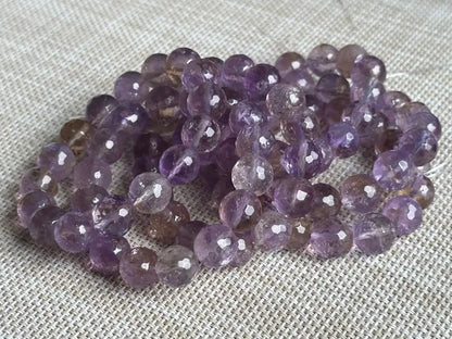 Bolivia Ametrine Faceted Bracelet A Grade 100% Natural Crystal Gemstone - JING WEN CRYSTAL