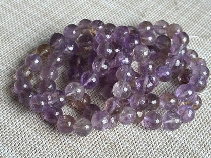 Bolivia Ametrine Faceted Bracelet A Grade 100% Natural Crystal Gemstone - JING WEN CRYSTAL