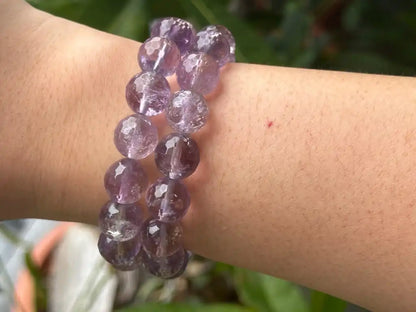 Bolivia Ametrine Faceted Bracelet A Grade 100% Natural Crystal Gemstone - JING WEN CRYSTAL