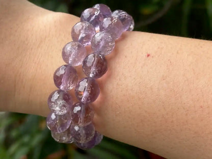 Bolivia Ametrine Faceted Bracelet A Grade 100% Natural Crystal Gemstone - JING WEN CRYSTAL