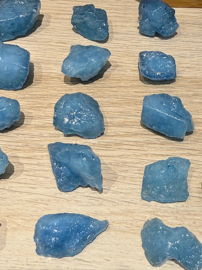 Brazil Aquamarine Raw Stones High Grade 100% Natural Crystal Gemstone
