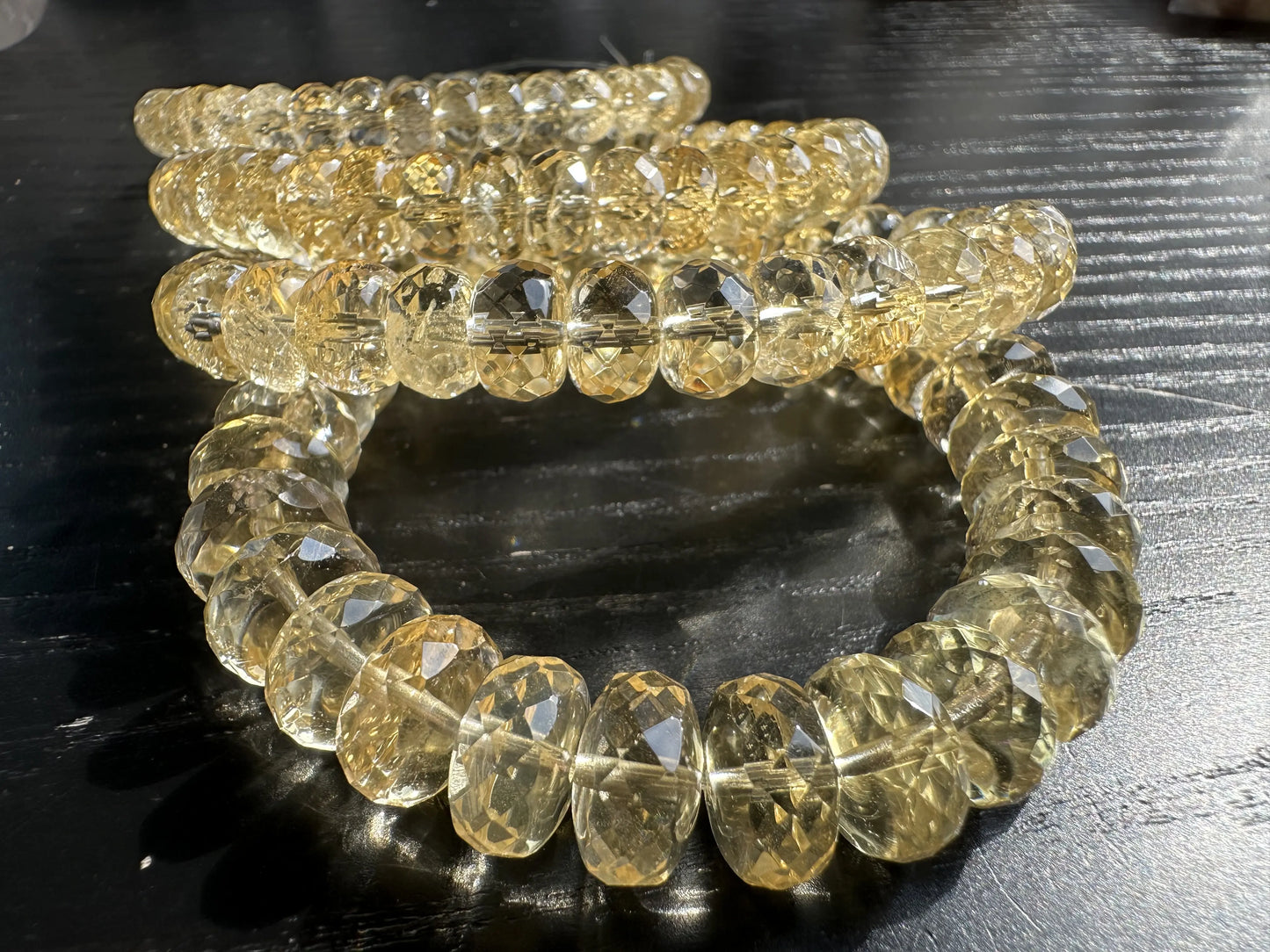 Madagascar Yellow Citrine Faceted Bracelet A Grade 100% Natural Crystal Gemstone for Wealth