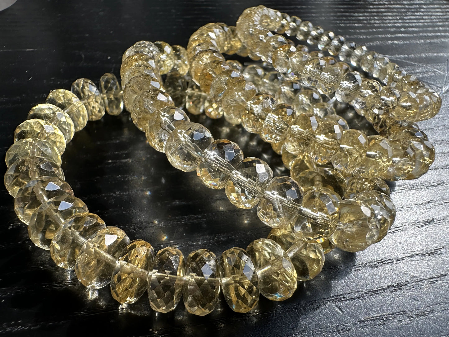 Madagascar Yellow Citrine Faceted Bracelet A Grade 100% Natural Crystal Gemstone for Wealth