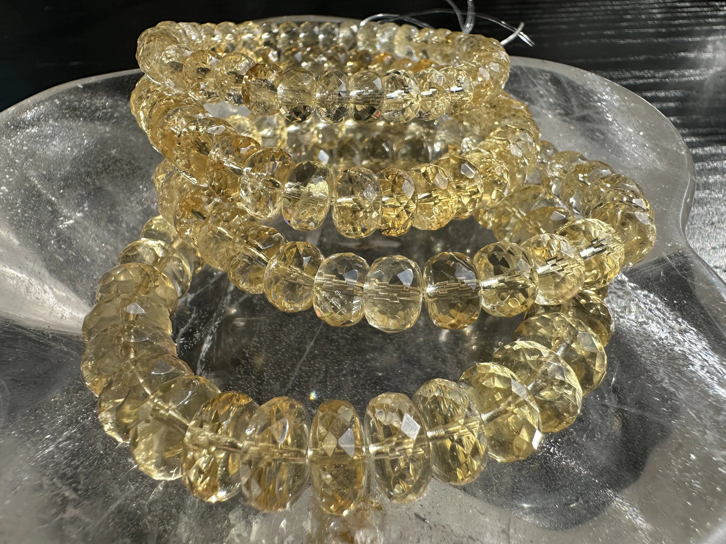 Madagascar Yellow Citrine Faceted Bracelet A Grade 100% Natural Crystal Gemstone for Wealth