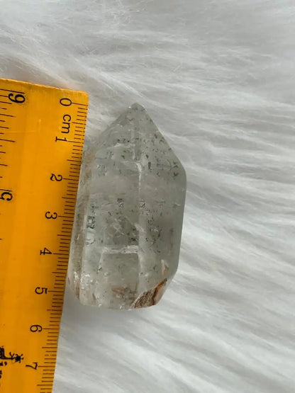 Brazil Clear Quartz Tower Point / Flame 100% Natural Crystal Gemstone - JING WEN CRYSTAL