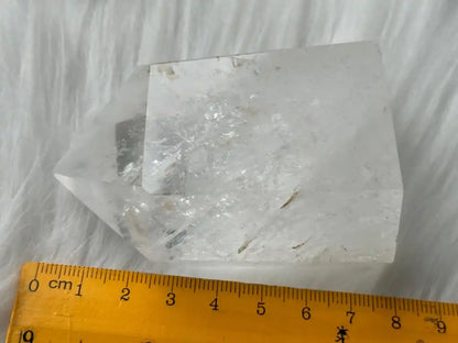 Brazil Clear Quartz Tower Point / Flame 100% Natural Crystal Gemstone - JING WEN CRYSTAL