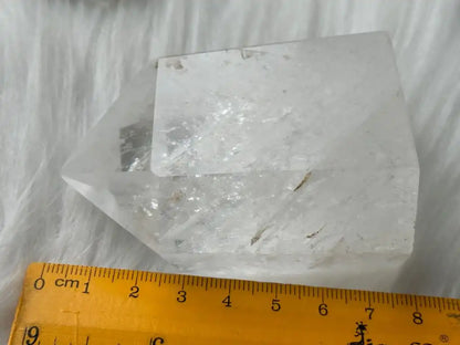 Brazil Clear Quartz Tower Point / Flame 100% Natural Crystal Gemstone - JING WEN CRYSTAL