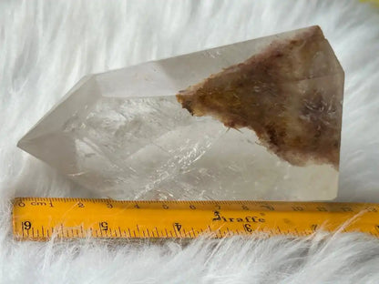 Brazil Clear Quartz Tower Point / Flame 100% Natural Crystal Gemstone - JING WEN CRYSTAL