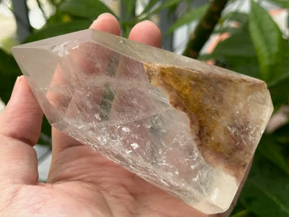 Brazil Clear Quartz Tower Point / Flame 100% Natural Crystal Gemstone - JING WEN CRYSTAL