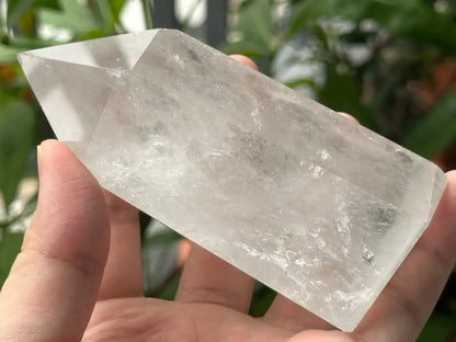 Brazil Clear Quartz Tower Point / Flame 100% Natural Crystal Gemstone - JING WEN CRYSTAL